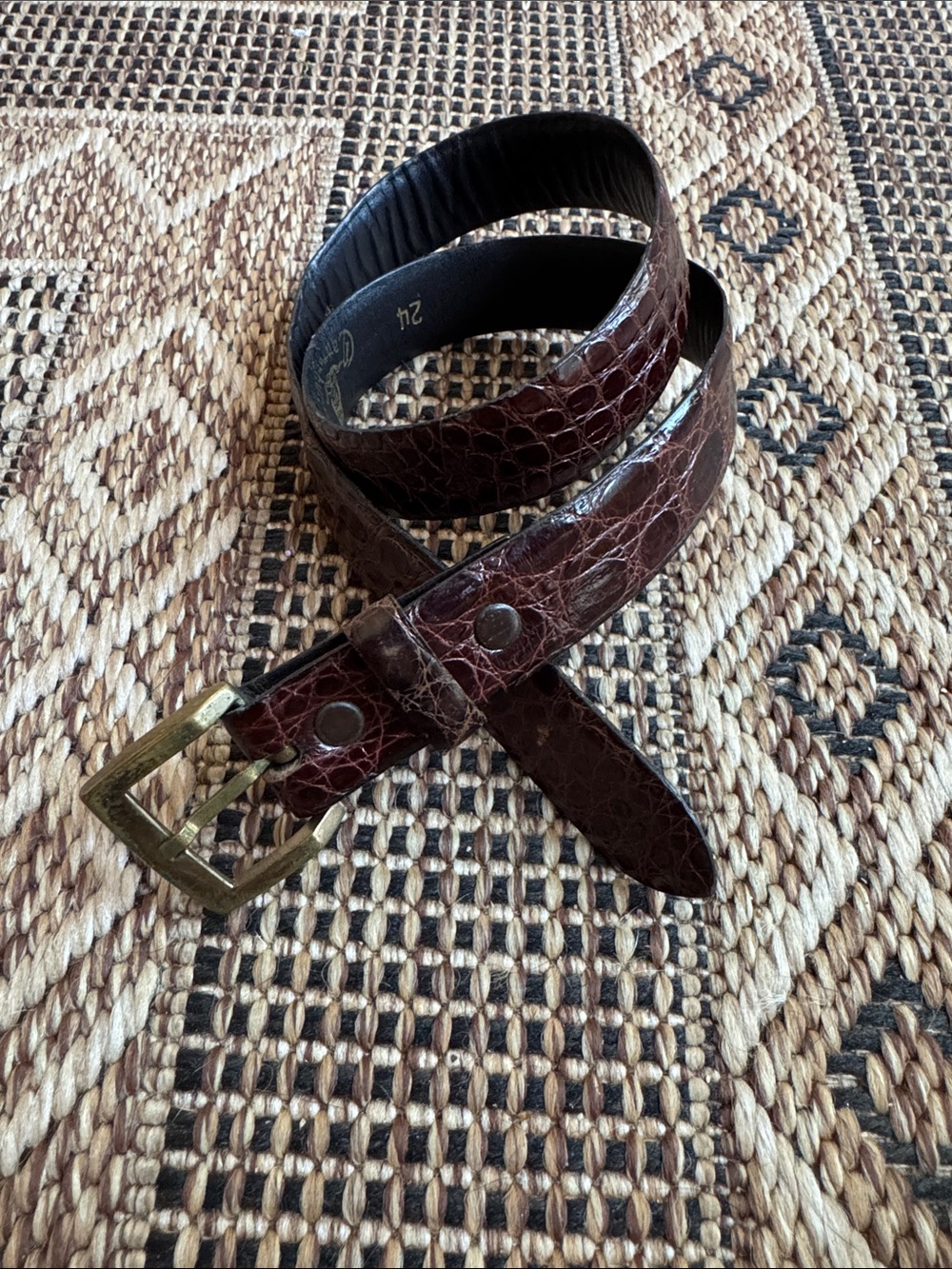 VINTAGE Canterbury Brown Belt Size 24